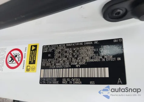 2013 Lexus Rx 350 from USA, damaged, VIN 2T2ZK1BA0DC129974